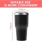 30oz Stainless Steel Travel Mug with Lid, 6 Pack Double Wall Vacuum Insulated Bulk Tumbler, Powder Coated Coffee Cup Suitable for Vehicle Cup Holders(Black) - Image 4