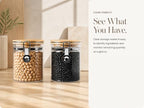 KKC HOME ACCENTS Glass Canisters with Airtight Lids 27oz, Jars Set of 2 - Image 6