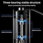 Manual Coffee Grinder, Adjustable Grinding 7 Point Burr Core Portable Hand Cranked Coffee Grinder, Bean Mill For Espresso, Drip Filter, French Press Filter - Image 4