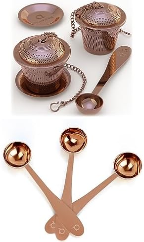 Rose Gold - Tea Infuser + Tea Scoop Medium by ApaceLiving