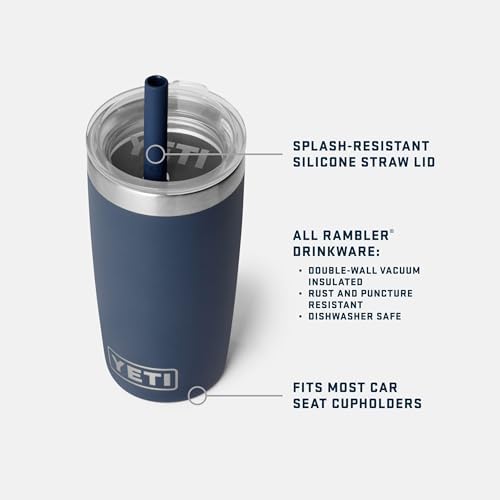 YETI Rambler Jr. 10 Oz Tumbler with Silicone Straw Lid - Image 2
