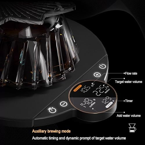 0.1g Precision Coffee Scale, Digital Espresso Scales, with Timer, 3 Working Modes, Maximum Load 1000g, Rechargeable, for Pour-Over, Espresso, French Press, Kitchen Use (White) - Image 3