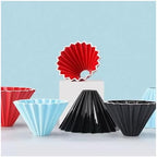 Ceramic Pour Over Coffee Filter, Origami Cup, Dripper For Home, Cafe, Camping(Red 1-2 persons) - Image 3