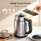 Electric Kettle with Temperature Control, 1.7L 1500W Stainless Steel Tea Kettle, 13 Preset Temperatures, LED Display, Keep Warm 2 Hours, Strix Thermostat, BPA Free Hot Water Boiler for Tea & Coffee - Image 6