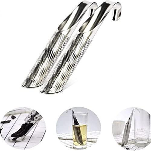 Tea Filters Pipe Tea Infuser Pipe Tea Strainer with Hanging Hook Handle Tea Infuser Long-Handle Extra Fine Mesh Tea Filter for Loose Leaf - Image 4