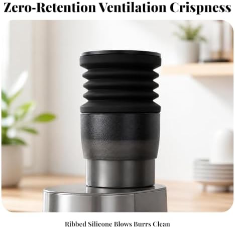 Easy to Purge Coffee Air Blower | Zero Retention Bellows, Food-Grade, Coffee Machine Accessory with Metal Base, Home Baristas - Image 7