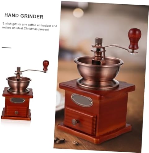 iplusmile Manual Coffee Bean Grinder with Ceramic Burr Wear Resistant Hand Mill for Travel and Camping Portable Manual Coffee Grinder Machine for Consistent Bean Grinding - Image 3