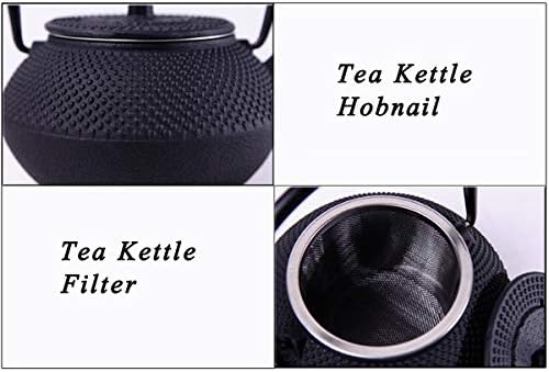 tetsubin Cast iron Tea Kettle workshop Healthy japanese Tea pot with Stainless Steel Infuser（10.14oz） - Image 5