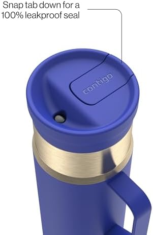 Contigo SnapSeal 20 oz Stainless Steel Vacuum-Insulated Water Bottle with Leakproof AutoClose Lid (Straw-Compatible) & Side Handle, BPA-Free & Lead-Free, Dishwasher Safe - Image 3