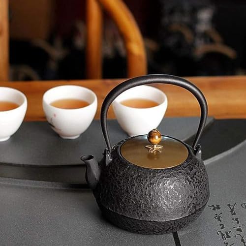 Japanese Cast Iron Teapot 1300ml – Tetsubin Vintage Tea Kettle With Infuser, Easy Pour, Heat-Resistant Handle - Image 2