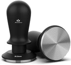 Espresso Tamper 58.35mm - Calibrated Spring-Loaded Coffee Tamper with Constant Pressure, Triple-Spring Impact & Sound Feedback for Barista Home Use (Black, 58.35mm) by Miscedence