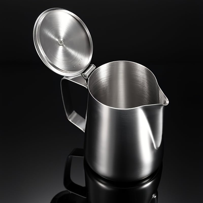 1000ml Latte Art Pitcher,Stainless Steel Milk Frothing Pitcher Coffee Cup Mug Milk Frothing Pitcher Jug For Espresso Machines, Milk Frothers, Latte Art Coffee Machine（33oz) - Image 6