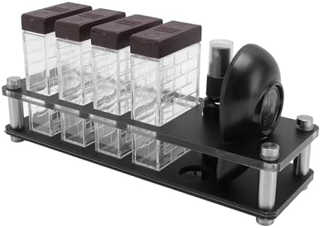 SIXRUN Coffee Bean Cellar with Stand Coffee Beans Storage Tube Bean Dosing Cup and Spray Bottle Set with Multifunctional Organizer for Precise Measuring Freshness Preservation - Image 2