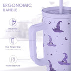 Halloween Stainless Steel Slider Tumbler with Handle 40 Ounces with Lid, Travel Cup, Insulated Bottles for Girls Women - Image 3