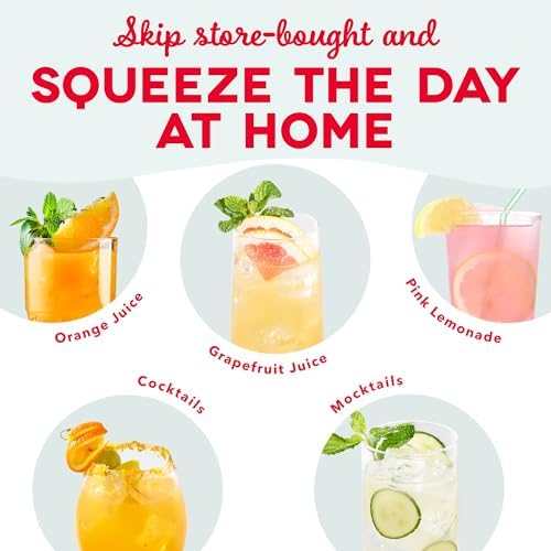 Dash Summer Sippers™ Lemonade Maker & Electric Citrus Juicer - Dissolves Sugar, Juices Over Ice - Lemon Squeezer Machine - Make Fresh Orange & Lemon Juice - Two 32oz Pitchers & Infuser Cylinders - Image 5