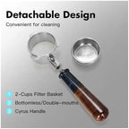 54mm Naked Coffee Bottomless Portafilter, Compatible With AliKisscafe, Compatible With 870, 878, Espresso Machine Accessory Barista Tool(M10 Black Cyrus) - Image 5