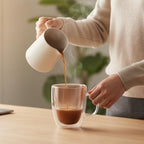 12oz Double Wall Glass Coffee Mugs, Set of 4 - Image 3