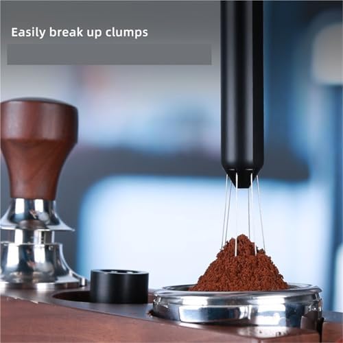 Shrinkable Portable 6pcs 0.4mm Needles Espresso Coffee Stirrer Coffee Needle Distributor With Base - Image 2