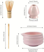 Matcha Tea Set with Ceramic Bowl, Whisk Holder & Bamboo Whisk - Image 2