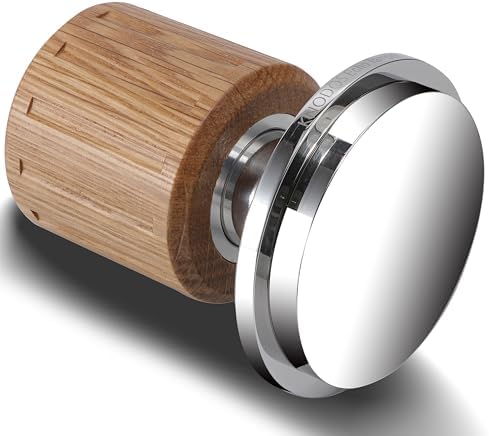 Echo Flat Base Tamper 58.5mm with Oak Handle - Image 6