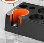 Knock Box Integrated Tamp Station for Espresso Baristas Supporting 51mm through 58mm Tamper and Portafilter Handles (Black) - Image 7