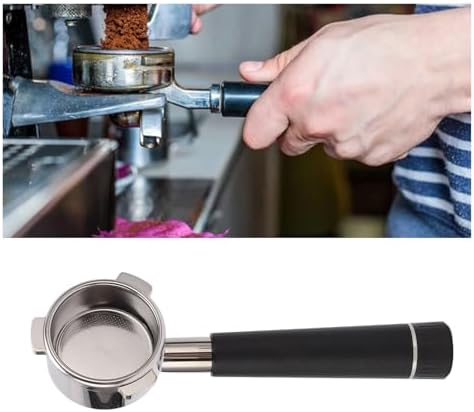 Compatible For Breville，8 Series Black/White,Coffee Portafilter Stainless Steel Bottomless 54mm 3 Ears Coffee Machine Accessories，(Black) - Image 3