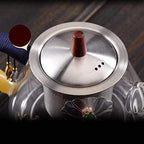 Habiba Tea Kettle Creative Small Teapot Transparent Glass Tea Kettle with Stainless Steel Infuser Hilter, Brewing Container for Home Office Household - Image 6