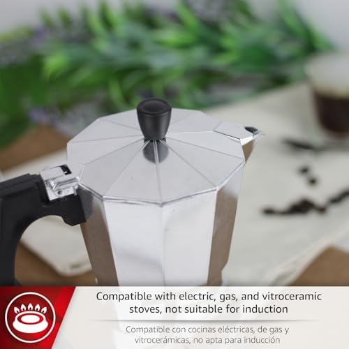 Magefesa Kenia Stovetop Espresso Moka Pot, 3-Cup/5 oz, Italian Coffee Maker for Cuban Coffee, Extra-Thick Aluminum, Heat-Resistant Handle, Safe & Easy-to-Use, Greca Coffee Maker - Image 3