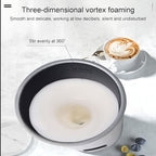 Milk Foam Machine, Magnetic Drive, Efficient Whipping, 304 Stainless Steel Inner Tank, 360-degree Rotating Base, Three-dimensional Vortex Foaming, Enjoy Fine Milk Foam with Ease - Image 6