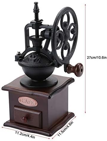 Manual Coffee Grinder, Ceramic Burr Hand Mill With Adjustable Grind Size, Retro Ferris Wheel Design, Easy-clean Coffee Bean Grinder For Home, Office And Camping - Image 2