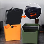 Coffee Knock Box, ABS Stainless Steel Rubber Grounds Bin - Image 5