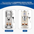 51mm Stainless Steel Portafilter Set for CASABREWS CM5418, 5418 PRO, 3700 Essential/3700Pro and Gevi Espresso Machines, 3 Ears Portafilter with 2 Pressurized Stainless Steel Filter Baskets - Image 3