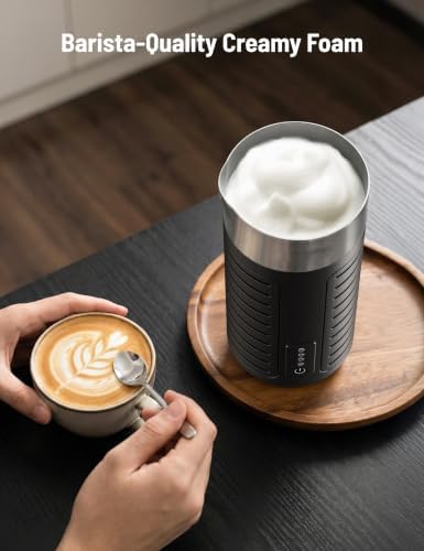 PARIS RHÔNE Waterproof Milk Frother, Electric 4-in-1 Hot/Cold Foam Maker - Image 5