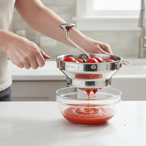 Granite Ware Stainless Steel Deluxe Food Mill, 2 Qt - Silver - Image 5