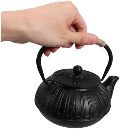 Cast Iron Teapot 600ml with Strainer, Stovetop Tea Kettle - Image 7