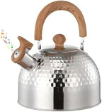 Tea Kettle Stovetop Whistling Teakettle Teapot, Stainless Steel, 3 L (Silver) by GHJETW