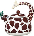 Whistling Tea Kettle for Stove Top Enamel on Steel Teakettle, Supreme Housewares Giraffe Design Teapot Water Kettle Cute Kitchen Accessories Teteras (2.1 Quart, Giraffe) by SupremeHousewares