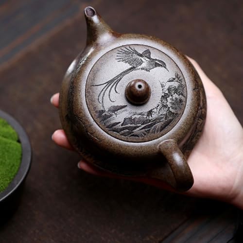 Tea Kettle Hand-carved Household Ceramic Teapot Portable Travel Teapot Ceramic Tea Infuser - Image 5