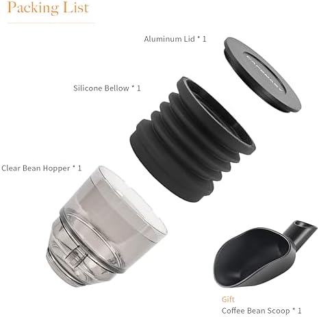 CAFEMASY Clear Single Dose Hopper and Silicone Bellow Compatible with Mahlkonig EK43 Coffee Grinder Cleaning Tool - Image 7