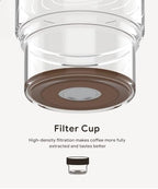 RECAFIMIL 2-in-1 Cold Brew Dripper Cold Brew Coffee Maker,Ice Drip Coffee Maker 300ml - Coffee maker for cold brewed coffee and tea, coffee maker for cold extraction - Image 3