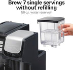 Hamilton Beach FlexBrew Trio 2-Way Coffee Maker, Compatible with K-Cup Pods or Grounds, Combo, Single Serve & Full 12c Pot, Black - Fast Brewing, Refurbished (R49934) - Image 4