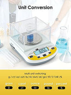 CGOLDENWALL Lab Scale 3000gX0.01g Analytical Electronic Balance Digital Laboratory Scale Precision Jewelry Scales Kitchen Weighing Scales 0.01g Calibrated 110V (3000g, 0.01g) - Image 3