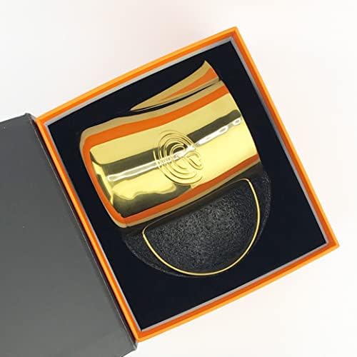 KuGuo 500ml Milk Frothing Pitcher for Latte Art Espresso, Mirror Gold - Image 5