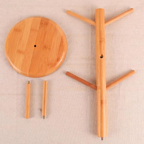 Cup Stand,Mug Stand,Wood Tree Coffee Cup Holder Wood Material Suitable for Hanging Mugs Mug Stands - Image 5