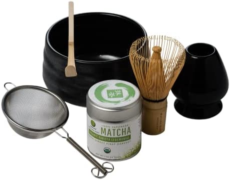 Matcha Kari Complete Matcha Whisk Set - Bowl, Sifter & Scoop - Black by MatchaKari