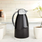Alfi Gusto 1.0 L Glass Vacuum Lacquered Metal Thermal Dispenser Carafe, Black, One Size (AG1900BK2) - Image 4