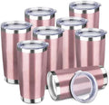 StarSpeed 8 Pack 20oz Stainless Steel Travel Coffee Tumbler,Rose Gold by StarSpeed