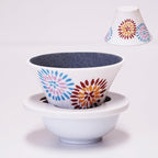 COFIL Fuji Four Seasons Ceramic Filter with Server and Saucer, Fireworks (Summer) by Unknown