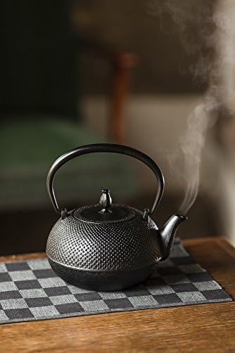 Ikenaga Iron Works Nambu Iron Pot, 1.4 L Kettle, Compatible with Induction and Gas Fires, Tea Cupter, Rare - Image 2