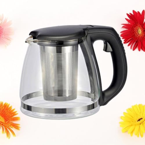 Stainless Steel Glass Teapot 1100ml Heat Resistant Infuser - Image 6